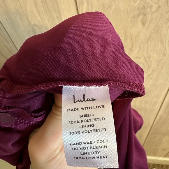 Lulus In Love Forever Plum Lace-Up High-Low Maxi Dress - Picture 7 of 9